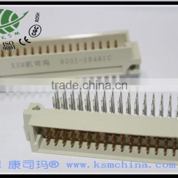 Din 41612 Row 3 male 48pin Euro connector 90degree