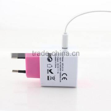 5V 1A Europe Type High Speed Charging 2 Pin Morocco USB Charger photo-2