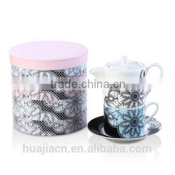 HJCF307-501 Porcelain color decal teapots