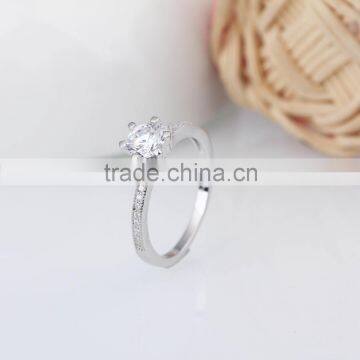 925 Sterling Silver Mother and Son Design Busting Ring With Zircon photo-2
