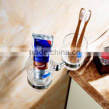 2016 Bathroom Accessory With Brass Fancy Holtel Use Double Cup Tumbler Holder. photo-2