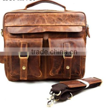 Boshiho Hot crazy horse vintage handmade leather bag