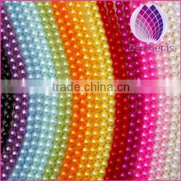 wholesale price connecting 8mm immitation pearl ABS plastic round plastic beads chain for clothing and christmas decoration