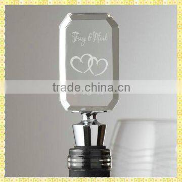 Engraved Crystal Bride And Groom Wine Stopper Set For Married Gifts