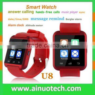 ebay hot selling items U8 Smart Wrist Watch Bluetooth phone waterproof For IOS Android