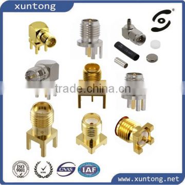 SMA round contact rf connector