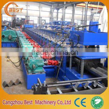 192 W Shape Highway Guardrail Board Roll Forming Machine Two Waves Expressway
