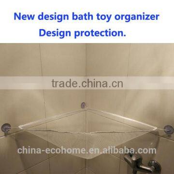 New type bath toy organizer with 3 strong suction cup,design protection