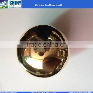 High quality 4" hollow brass ball in mirror polished