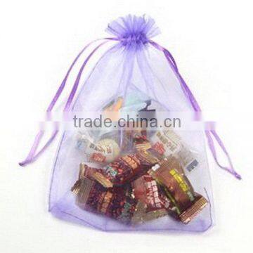 Good quality hot-sale red wedding favor organza bag