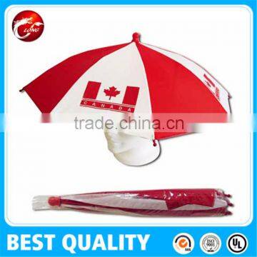 canada flag umbrella hat,canada flag head umbrella,umbrella cap