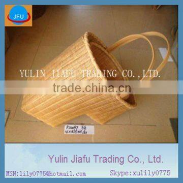 Handmade weaving hot sale Honey colour wood chip basket