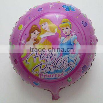 Princess Happy Birthday character 18 inch Helium Foil Balloon