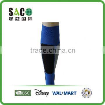 Fancy Free Terry Blue Grey Melange Knee High Sports Socks