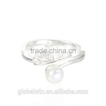 original jewelry 925 sterling silver pearl zircon ring jewerly