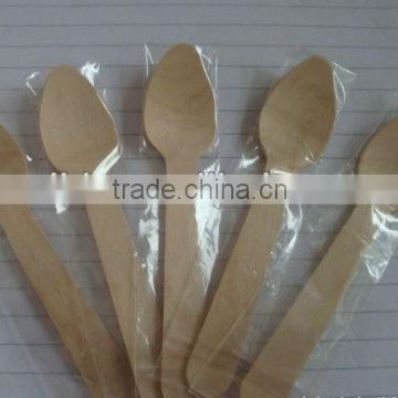 portable wrapped packing wood spoon