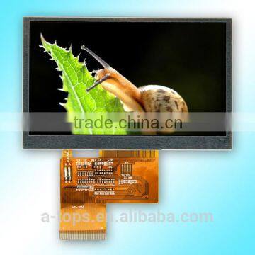 Sun readable lcd module AT-T043QPH with optical bonding