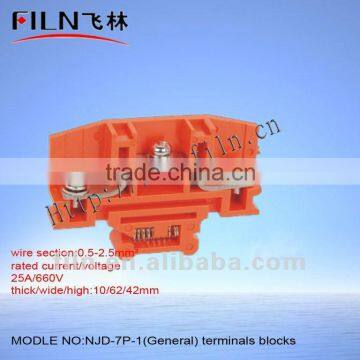 copper earthing bar terminal blocks general NJD-7P-1