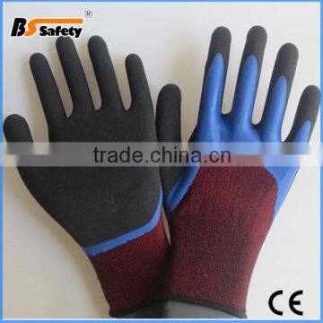 BSSAFETY korean double plam coated foam latex coated work glove