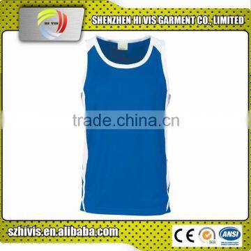 cool-breathe contrast custom polyester kids singlet