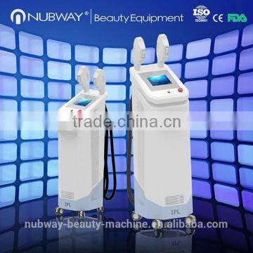 2 Heads High Power Beauty IPL SHR Laser Skin Tightening Machine / Hair Removal Equipment