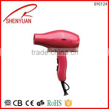 New high-power Professional long-life AC motor Hair Dryer & accessories with cool shot button diffuser