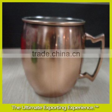 copper plating cup, 14OZ stainless steel plating copper cup, stainless steel coffee cup