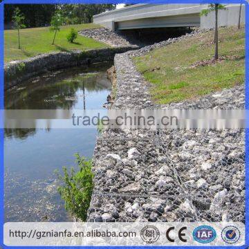 Gabion mesh for retaining wall Application woven gabion box indonesia(Guangzhou Factory)