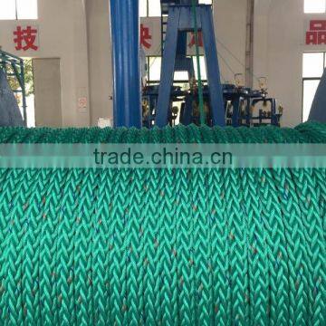 3000m green High Strength Breaking Polypropylene Mooring Rope