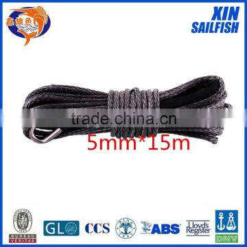 XINSAILFISH 5mm*15m synthetic winch rope for car accessaries,cable winch for offroad parts