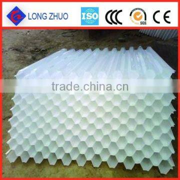 Selling high performance industrial cooling tower fill/PVC Plastic hexagon honeycomb packing