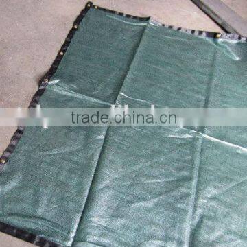 HDPE 110gsm dark green metal eyelet solar shade net