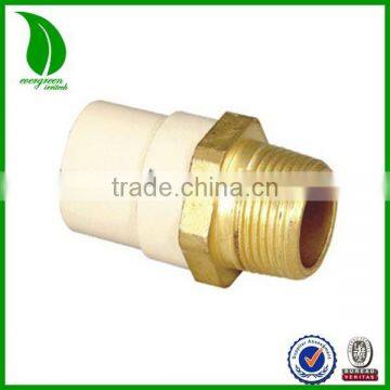 high quality ASTM 2846 CPVC brass threaded male adaptor