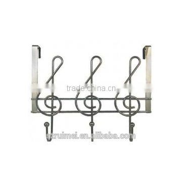 Musical note hanger over the door hook bathroom decor