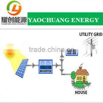 Yaochuang 500KW On grid solar system Solar panel kits solar power plant