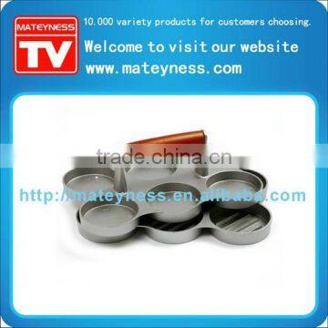 6-Slider Mini Burger Press Durable Aluminum Construction photo-2