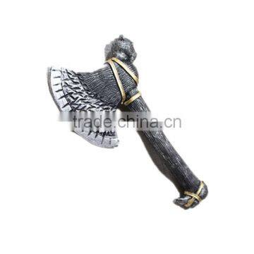 Wood Effect Axe Toy Plastic 59cm Long Hand Held Fancy Dress Viking Accessory