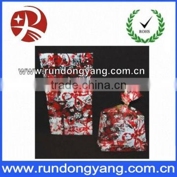 Hot sale fancy christmas plastic candy bag