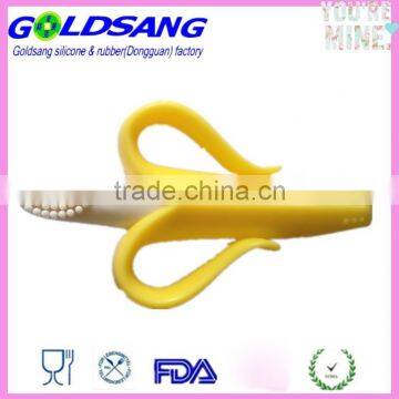 BPA Free Banana Silicone Teether Toothbrush photo-2