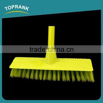 Toprank Heavy Duty Double Use Hard Bristle Brush And Broom Long Handle Plastic Floor Brush Broom photo-2