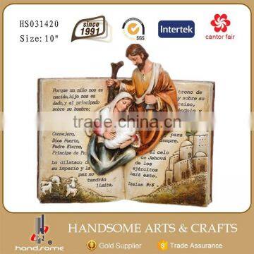 7.5 Inch Resin Home Decor Religious Items Hand Holy Family Statues photo-4