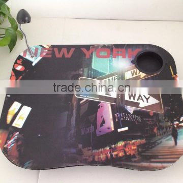 New York Street Laptop Desk With LED Light And Cushion