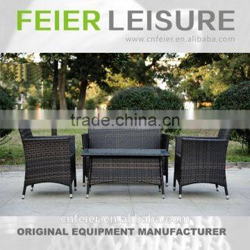 FEIER A6010CH Wicker Personal Coffee Pitcher Dining Set photo-6