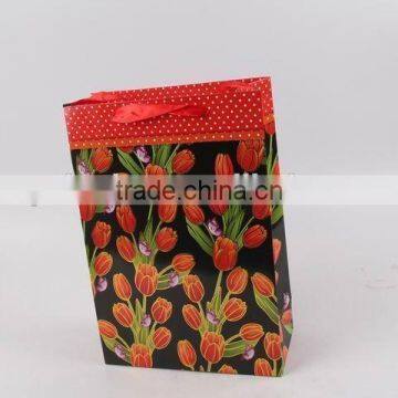 Flower Design Foldable Gift Bag / Shopping Paper Bag photo-4