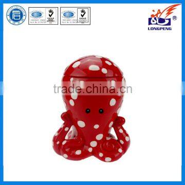 Ceramic Ocean Series Octopus Cookie Jar/Candy Jar/Canister
