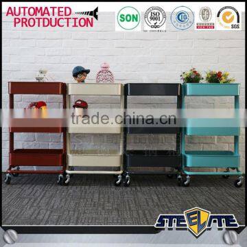 Cheap price multi-functional kitchen trolley with wheels