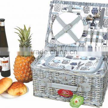 Wholesale Handmade Insulated Fast Food Picnic Basket Wicker photo-4