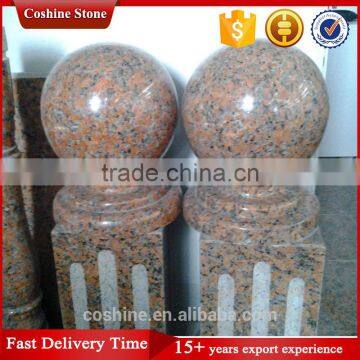 China Samkie red granite stop sign on school bus stop stone