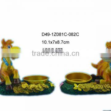 2014 resin horse candle sticks