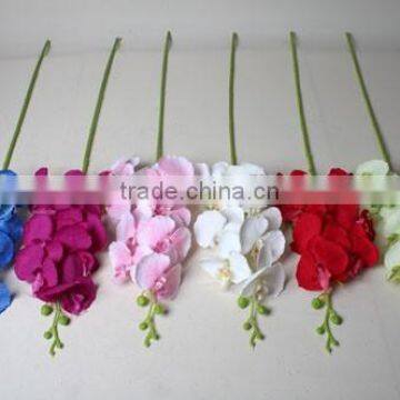 Two Branches Decorative Butterfly Orchid Artificial Butterfly Orchid Flowers Landscaping Flowers photo-6